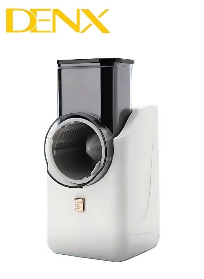 Denx Dx2042 - Electric Vegetable Cutter , Electric Cheese Grater Detachable Cheese Shredder With 3 Blades Usb Rechargeable Vegetable Chopper Professional Multipurpose Electric Slicer For Meat Fruit Vegetable - Image 1