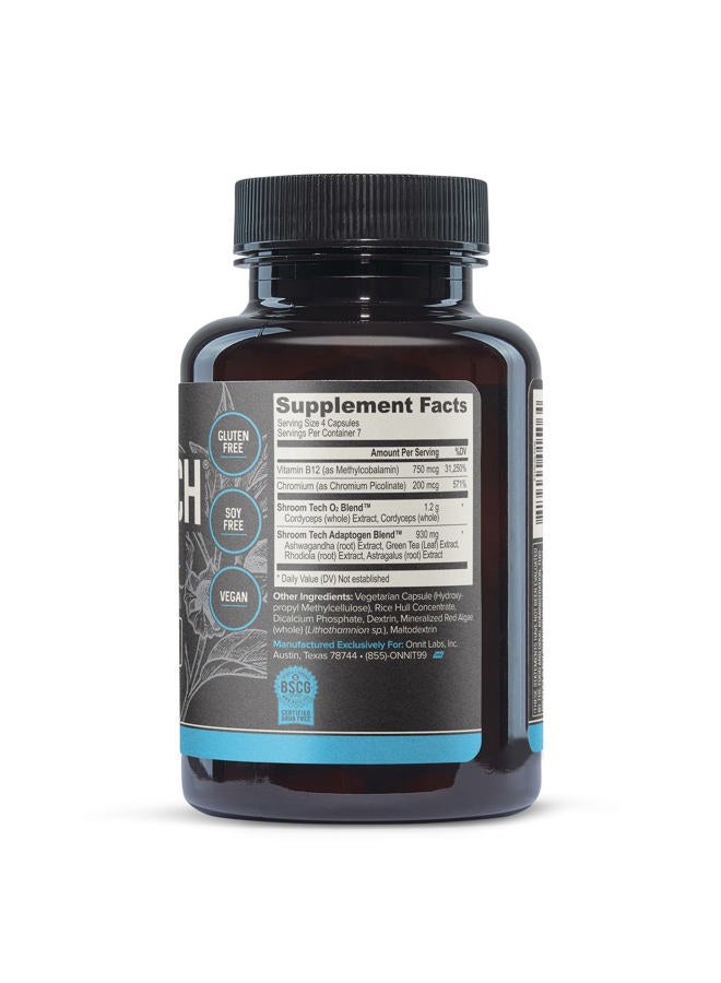Onnit Shroom Tech Sport Daily Exercise Support Capsules, Pre Workout Supplement with Cordyceps Mushrooms, Caffeine-Free Dietary Supplement for Daily Energy Support, 28 Count  - Image 4