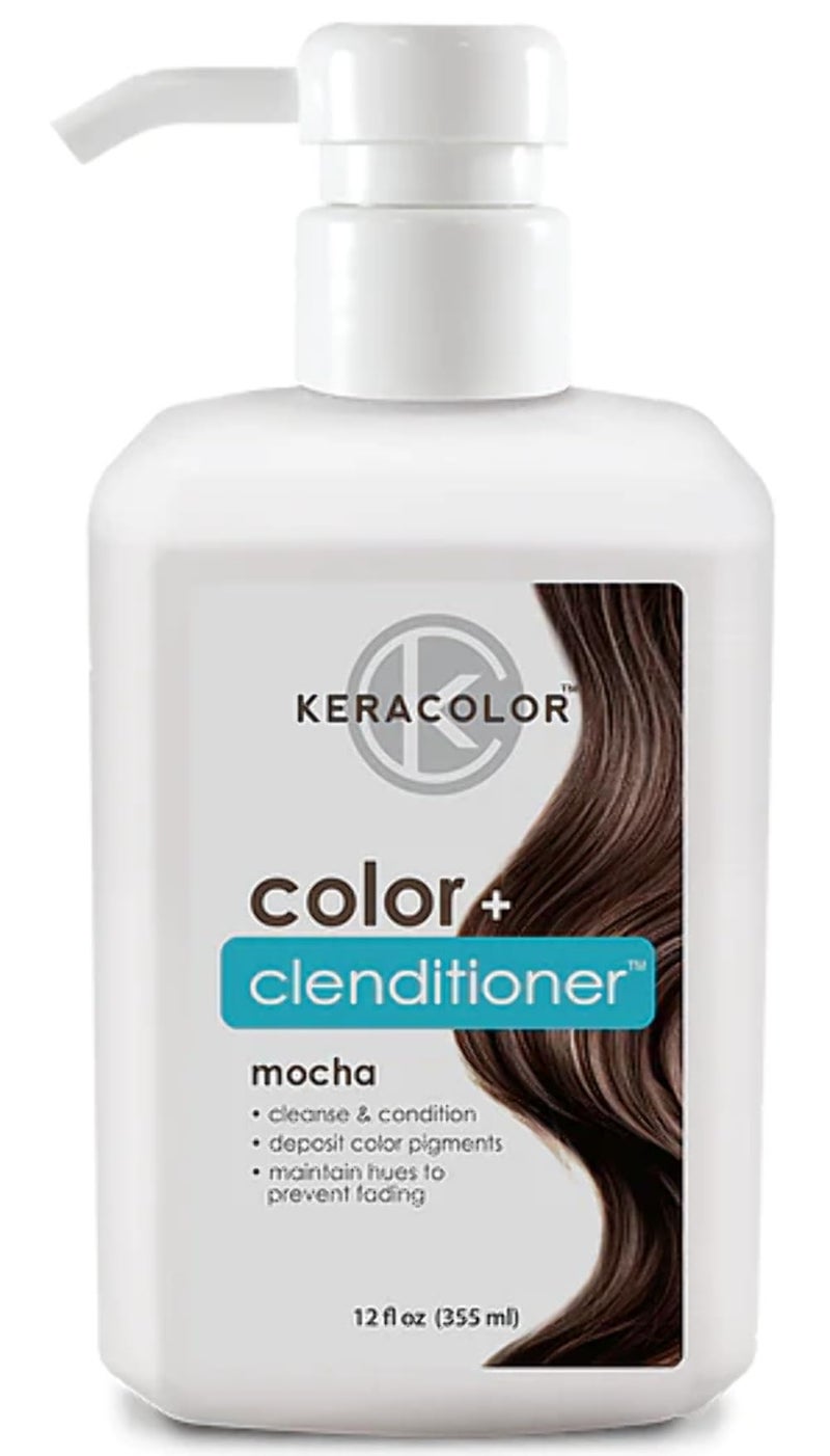 KERACOLOR Keracolor Clenditioner MOCHA Hair Dye - Semi Permanent Hair Color Depositing Conditioner, Cruelty-free, 12 fl oz (Pack of 1) - Image 1