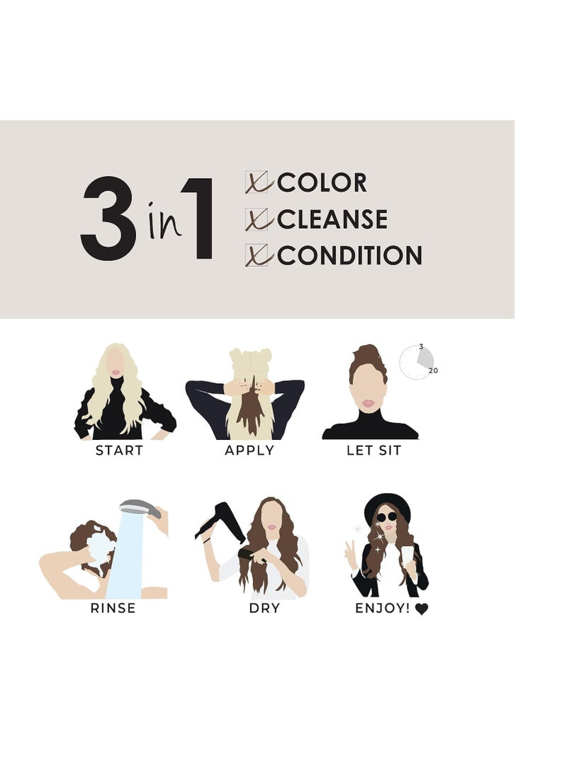 KERACOLOR Keracolor Clenditioner MOCHA Hair Dye - Semi Permanent Hair Color Depositing Conditioner, Cruelty-free, 12 fl oz (Pack of 1) - Image 3