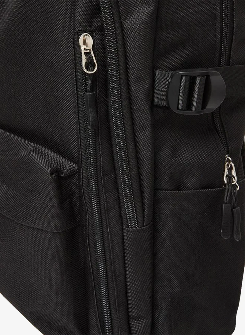 Styli  Black Solid Large-Capacity Travel Backpack for Men | Best Price UAE