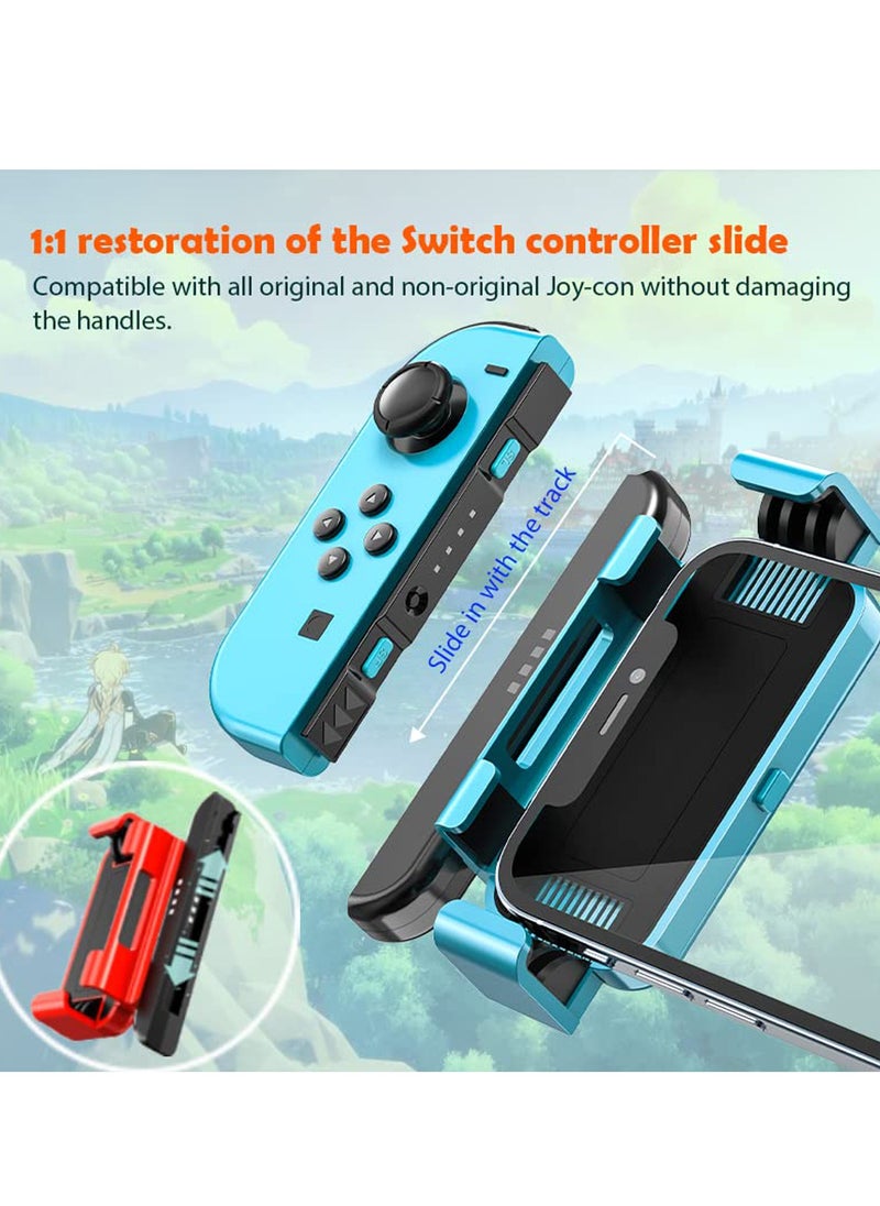 Generic - Mobile Game Controller Grip for Nintendo Switch Joy-Con & iPhone (iOS 16+) - Compatible with iPhone 14 Pro Max/14/13/12/11/X/8 Plus - Image 1