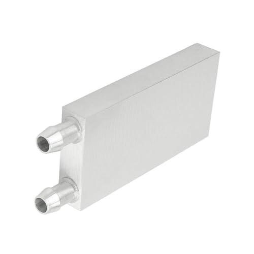 BXQINLENX Aluminum Water Cooling Block for CPU Graphics Radiator Heatsink 40x 80mm White - Image 3