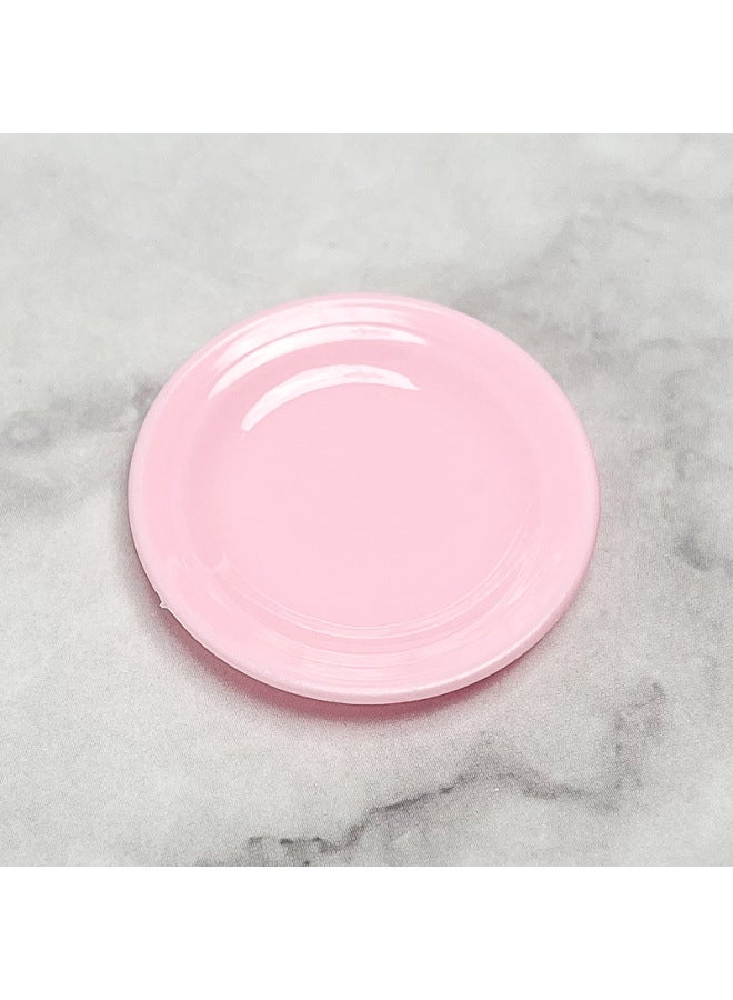 3.5cm Miniature Realistic Small Plate Diy Cream Gel Handmade Food Play Container Accessories Children's Play House Toys-Color:3.5cm Small Powder Plate - Image 1