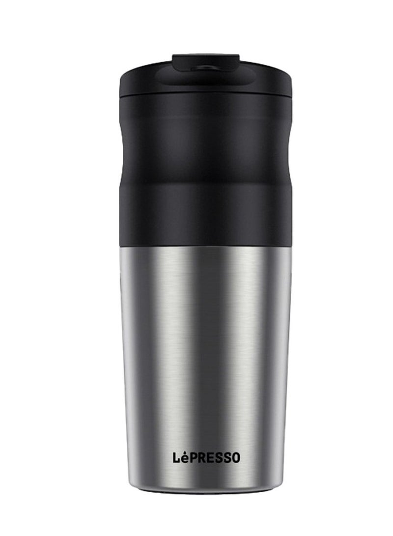 ليبرسو كوب قهوة 2 في 1 قابل لإعادة الشحن (محمول) + مطحنة بسعة 400 مل، كوب مطحنة قهوة ليبرسو - أسود - Image 1