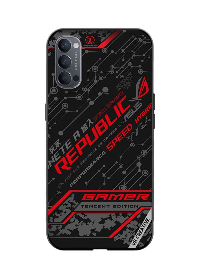 VR CREATIVE Protective Case Cover For Oppo Reno4 Pro 5G Gamer Tencent Edition Design Multicolour - Image 1