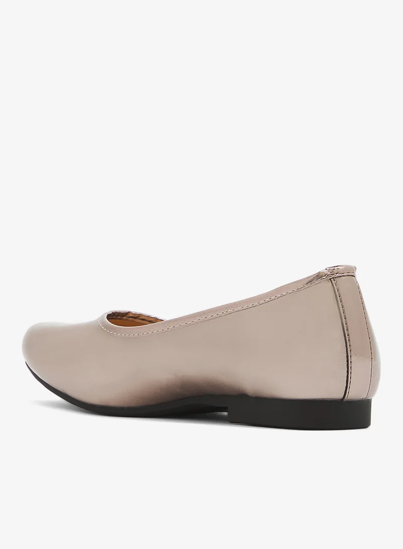 Ginger Metallic Ballet Flats