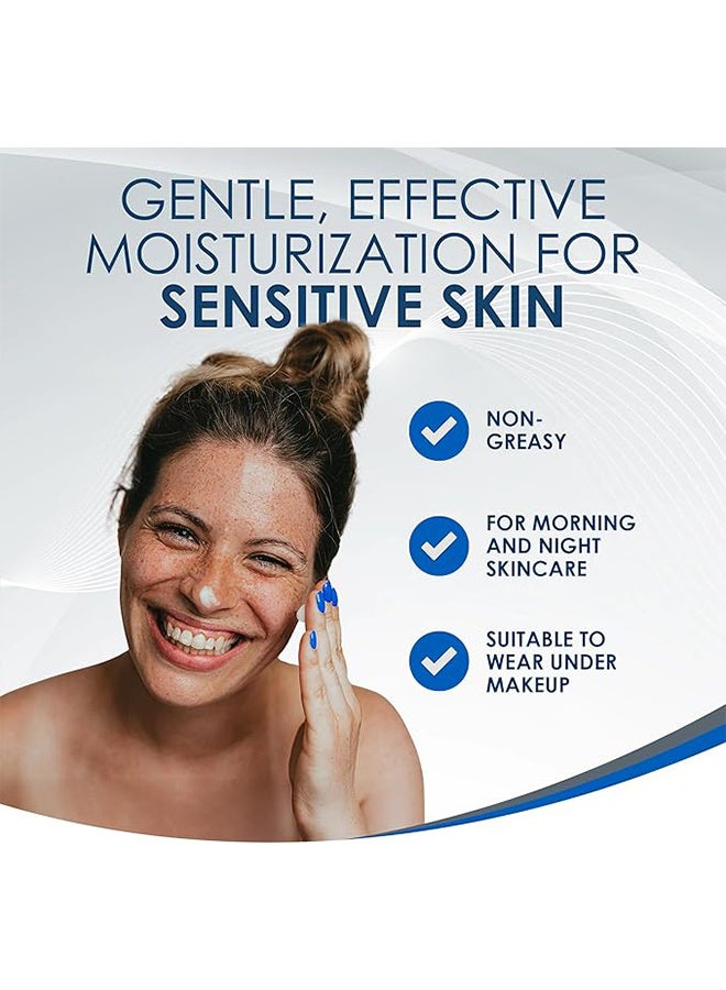 فانيكريم مرطب الوجه اليومي مع حمض الهيالورونيك والسيراميدات، خالية من العطور للجلد الحساس، الجاف، والمزج، مرطب 89 مل - Image 4