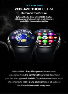 Zeblaze Thor Ultra Android 8.1 Smart Watch AMOLED Screen 4G Independent Network Built-in GPS 16GB Storage Google Play - pzsku/Z4154295470F91AF82BABZ/45/_/1729539049/f0690d35-58f8-471f-89ef-9cd188941155