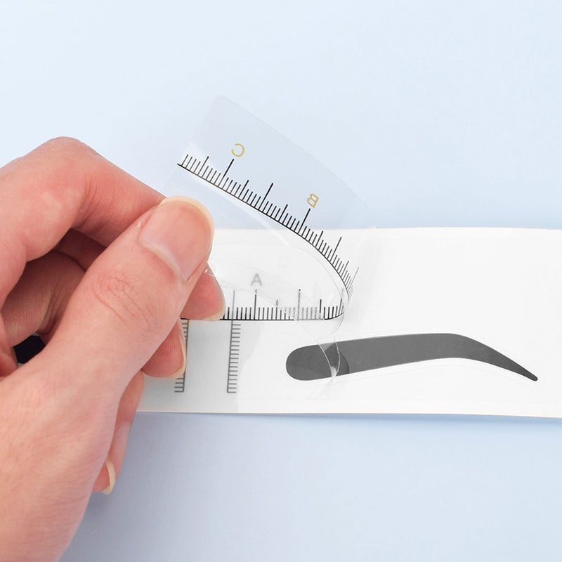 50pcs Eyebrow Makeup Stencils Eyebrow Ruler Eyebrow Stencil Eyebrow Shaping Ruler - Image 3
