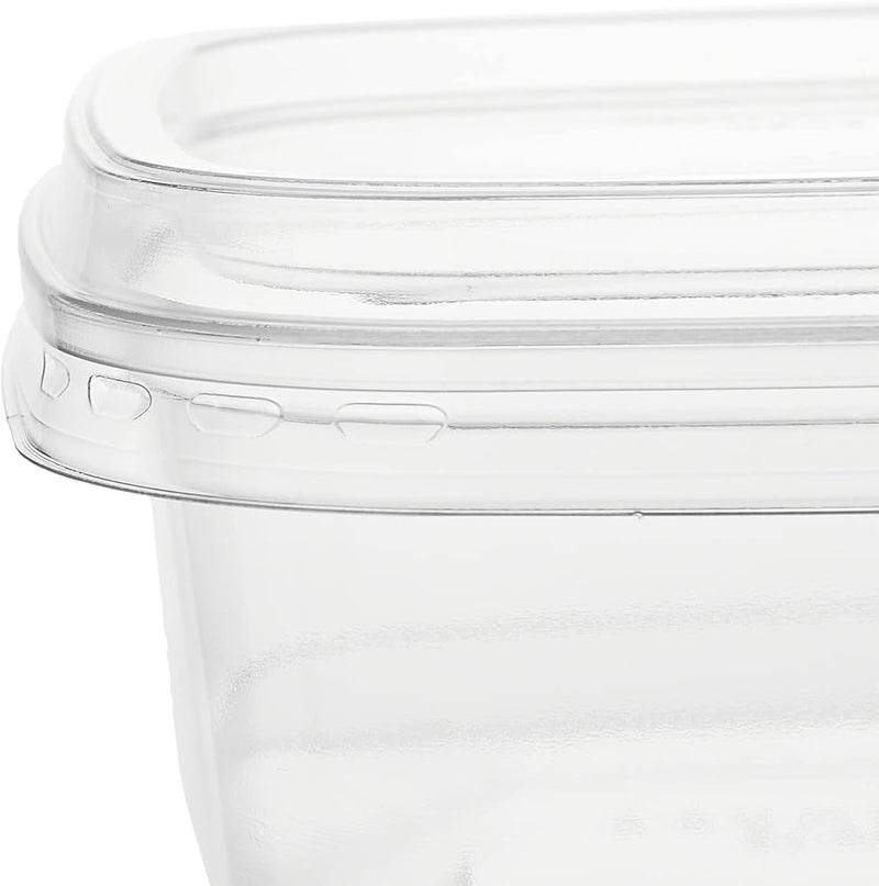 Hotpack PET Deli Container Square with Lid 12oz - PET 10 Pieces ' 10 Units - Image 3