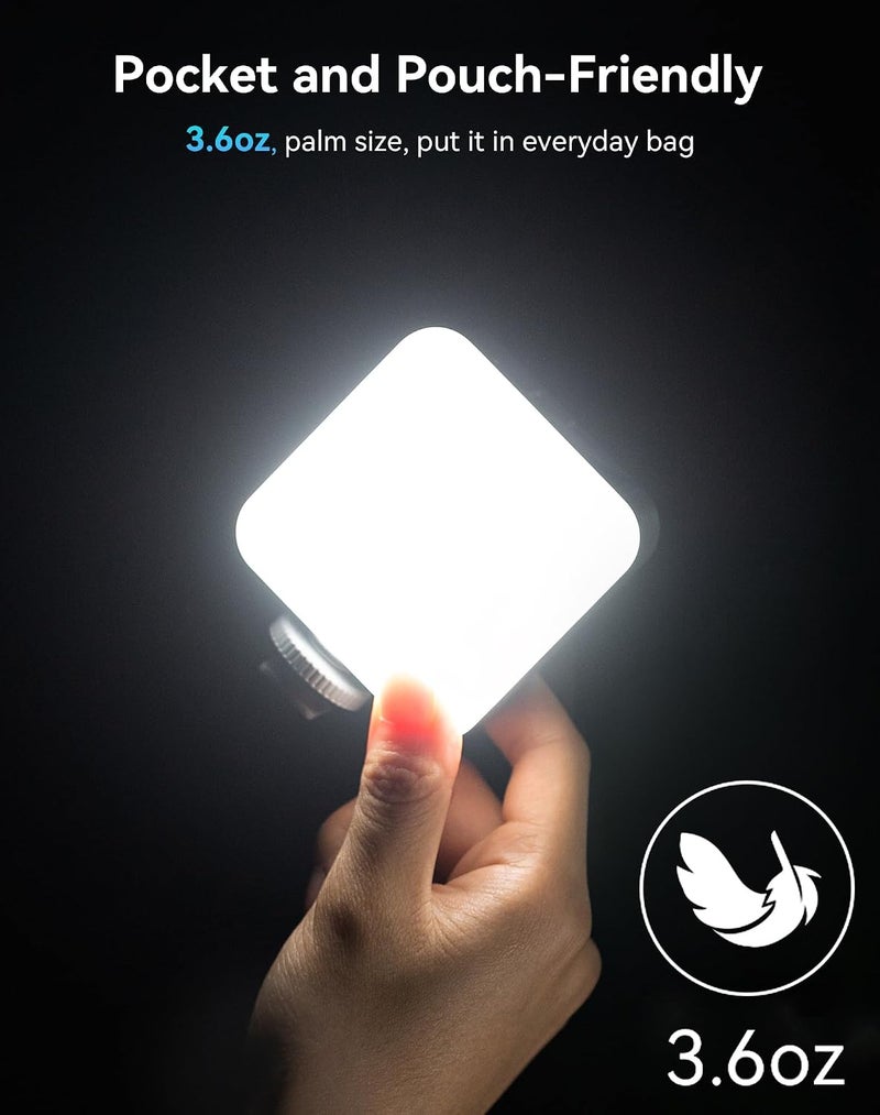 SmallRig P96 Mini LED Video Light, Bi-Color 2700-6500K CRI 95+, 2200mAh, Portable Camera Lights with Cold Shoe for Content Creator Vlogging, Compact Photography Lighting for TikTok, YouTube Streaming - Image 5