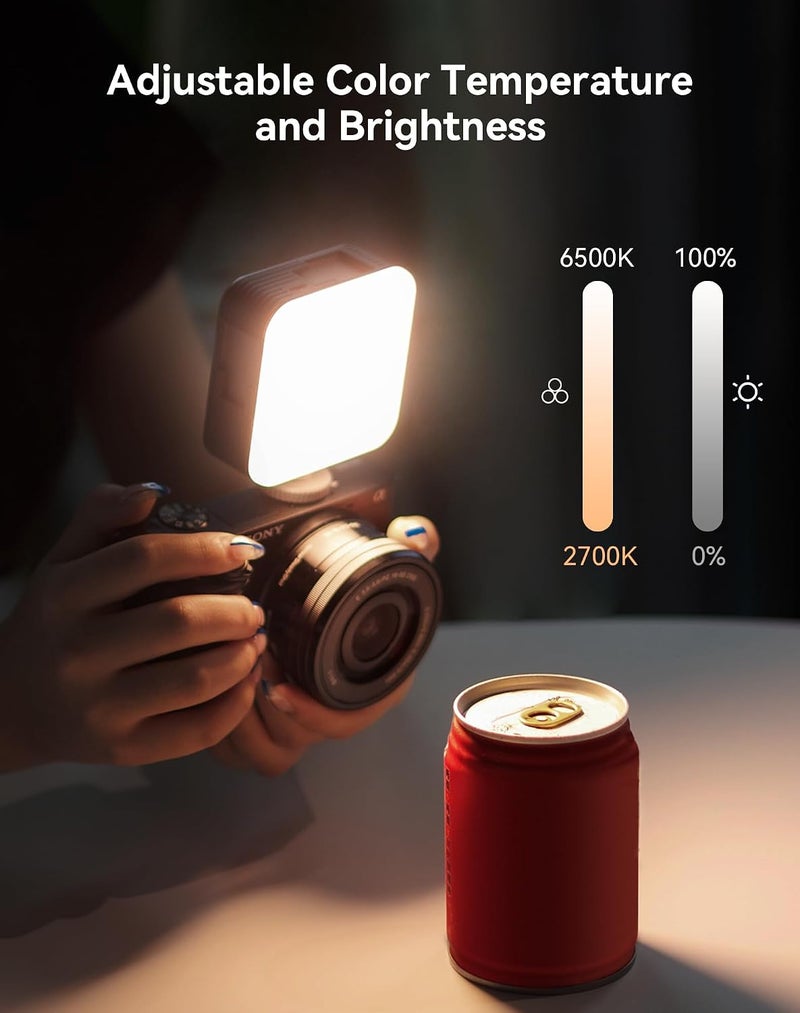 SmallRig P96 Mini LED Video Light, Bi-Color 2700-6500K CRI 95+, 2200mAh, Portable Camera Lights with Cold Shoe for Content Creator Vlogging, Compact Photography Lighting for TikTok, YouTube Streaming - Image 3