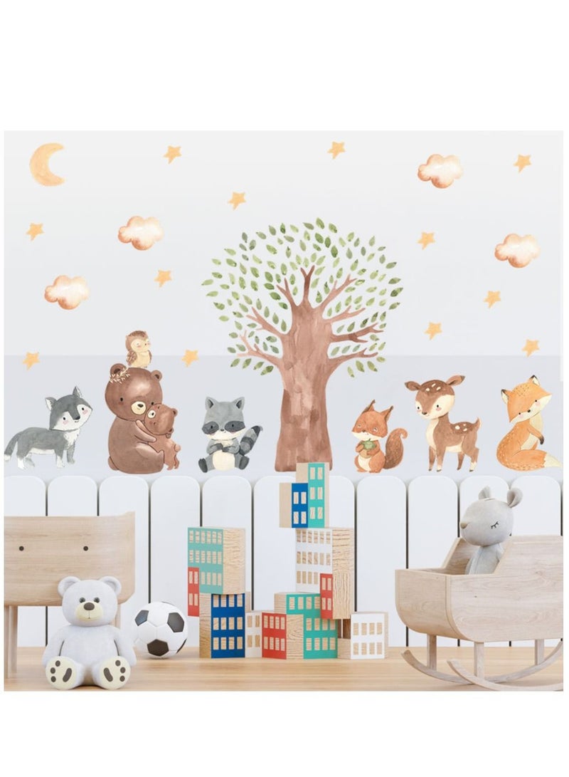 Bluejw Cartoon Forest Big Tree Little Bear Wall Stickers Perfect For Kids' Bedrooms And Nurseries - Image 4