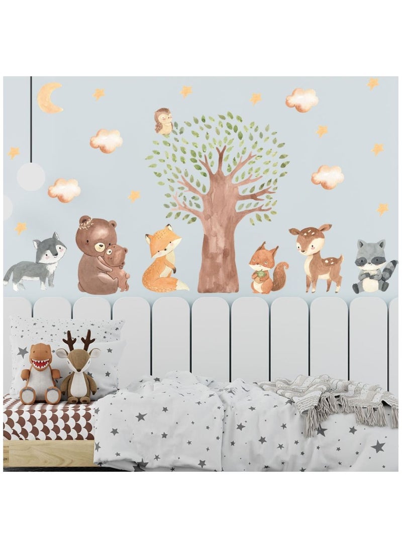 Bluejw Cartoon Forest Big Tree Little Bear Wall Stickers Perfect For Kids' Bedrooms And Nurseries - Image 5