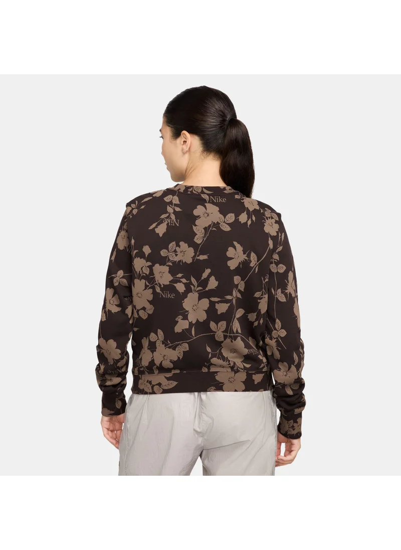 Nike Women's Sportswear Chill Terry Printed Sweatshirt