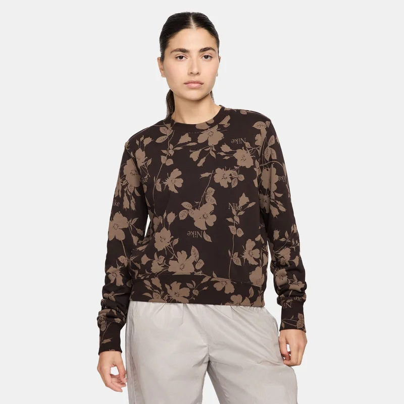 Nike Women's Sportswear Chill Terry Printed Sweatshirt