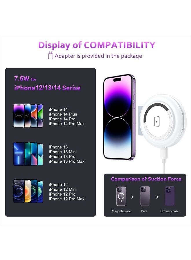 Ucomx Nano Mini Magnetic 2 in 1 Wireless Charger,Fellow Traveler Wireless Folding Charging Station,Compatible for iPhone 12/13/14 Pro Max,AirPods Pro,iWatch Ultra,Travel Charger for Multple Devices - Image 5