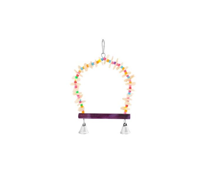 Pado Purple Bird Swing with Bells (28x15cm) , 1 pcs