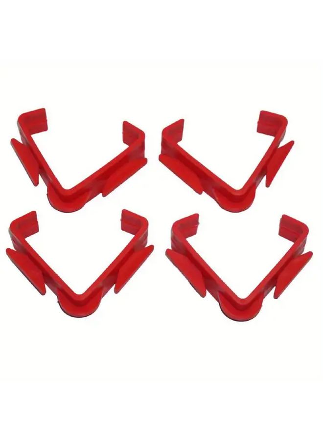 4Pcs Red Plastic External Line Holder Clips For Builders Brick Construction - Image 2