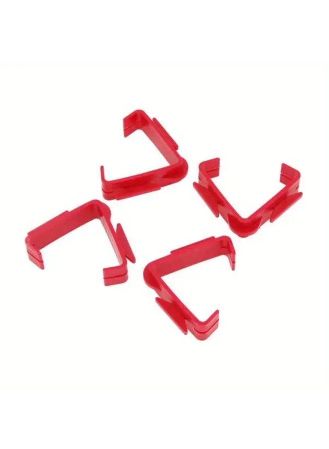 4Pcs Red Plastic External Line Holder Clips For Builders Brick Construction - Image 4