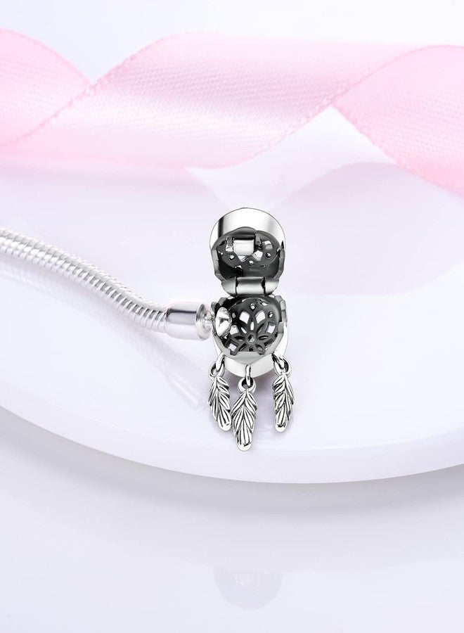 Parmuz 925 Sterling Silver Charm Bracelet for Woman Snake Chain Bracelet Star Moon Butterfly Cute Iconic Moments European Bracelet Jewelry Gift for Woman, 20cm/7.9in(fit wrist size 7in), Sterling - Image 2