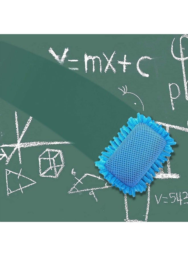 4 أجهزة كمبيوتر شخصية ميكروفايبر مسحات اللوحة البيضاء، قابلة للغسيل مسحات جافة لللوحة البيضاء، لوحة السوداء، الزجاج والمرايا، منصات تنظيف قابلة لإعادة الاستخدام مزدوجة الجانبين للفصول الدراسية، المكتب، الاستخدام المنزلي، 5x3 بوصة - Image 4