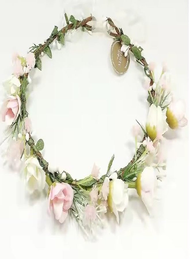 Plenteous Handcrafted Floral Tiara for Women & Kids – Multicolor Flower Crown Headband for Wedding, Haldi Ceremony, Baby Shower, Wear & Photoshoots – Pack of 1 (Multi-Design - Image 1