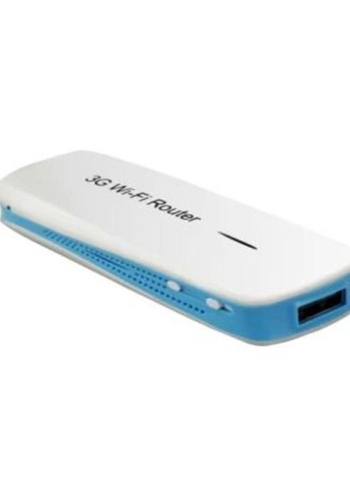 Generic - Wireless 3G Wi-Fi Router 3 in 1 Mobile Power Bank Mini Wireless Wi-Fi AP Triple - White - Image 1