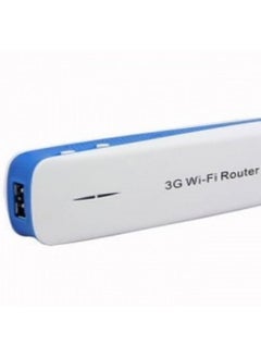 Wireless 3G Wi-Fi Router 3 in 1 Mobile Power Bank Mini Wireless Wi-Fi AP Triple - White