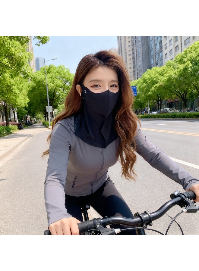 Kawkab Face Mask – Lightweight UV Protection for Motorcycle Riding, Cycling & Running, Multi-Use Sports Mask (Black) - Image 5