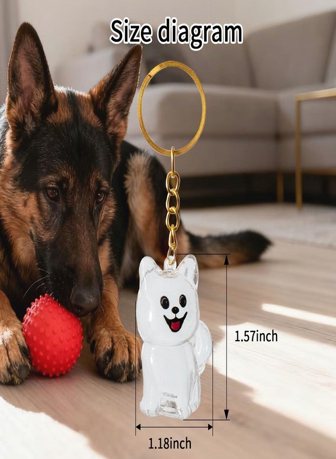 ZPSOX Dog Hair Collector Keychain Charm Memorial Storage Box, Dog Shape Pet Hair Memorial Bottle, DIY Pet Furs Collection Capsules, Pet Hair Ashes Keepsake,Pet Fur Keepsake Pomeranian - Image 2