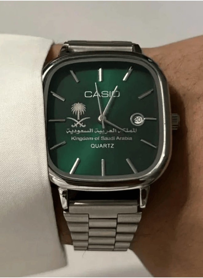 CASIO - Casio Ltp Watch with Green Kingdom Emblem - Image 1