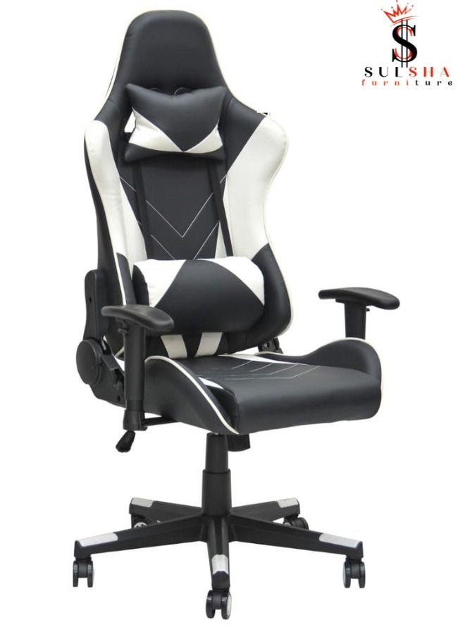 SULSHA Executive Ergonomic Computer Desk Chair for Office and Gaming with headrest back comfort and lumbar support Black - Image 1