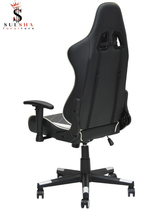 SULSHA Executive Ergonomic Computer Desk Chair for Office and Gaming with headrest back comfort and lumbar support Black - Image 2