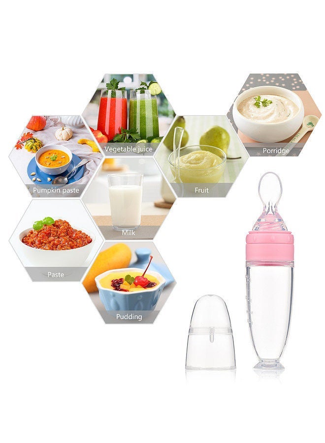 ULHYC Silicone Baby Spoons 2 Pieces with Standing Base Infant Feeding Spoons for 0-24 Months Baby Feeding and Dispensing Everyday Use - Image 2