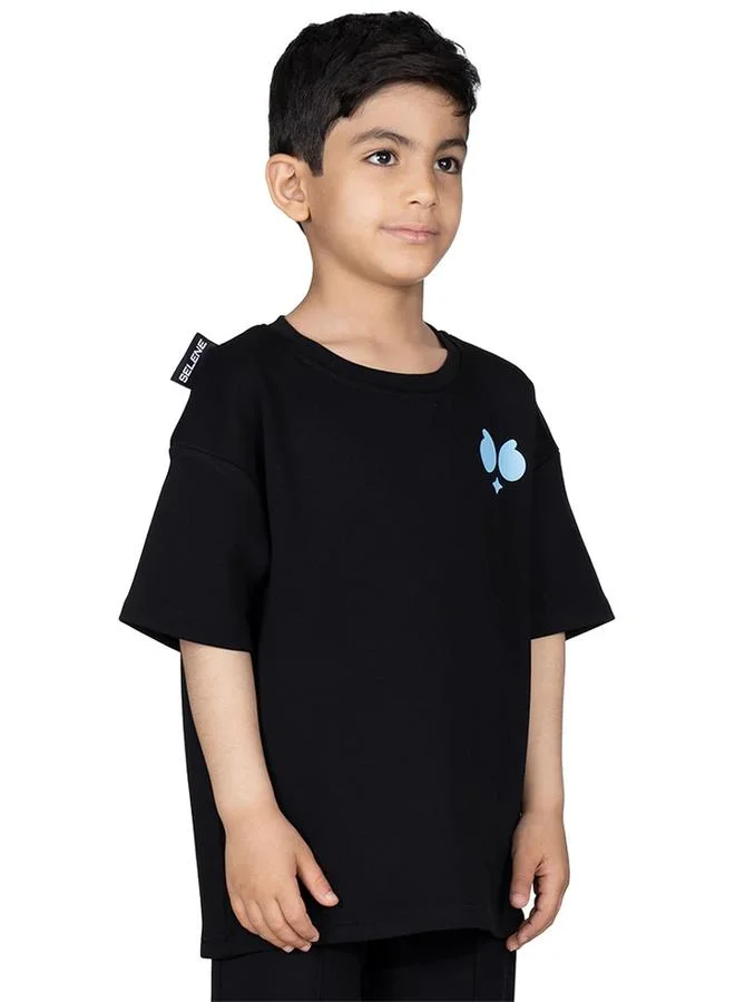 Selene Boys Logo Print Oversized T-Shirt