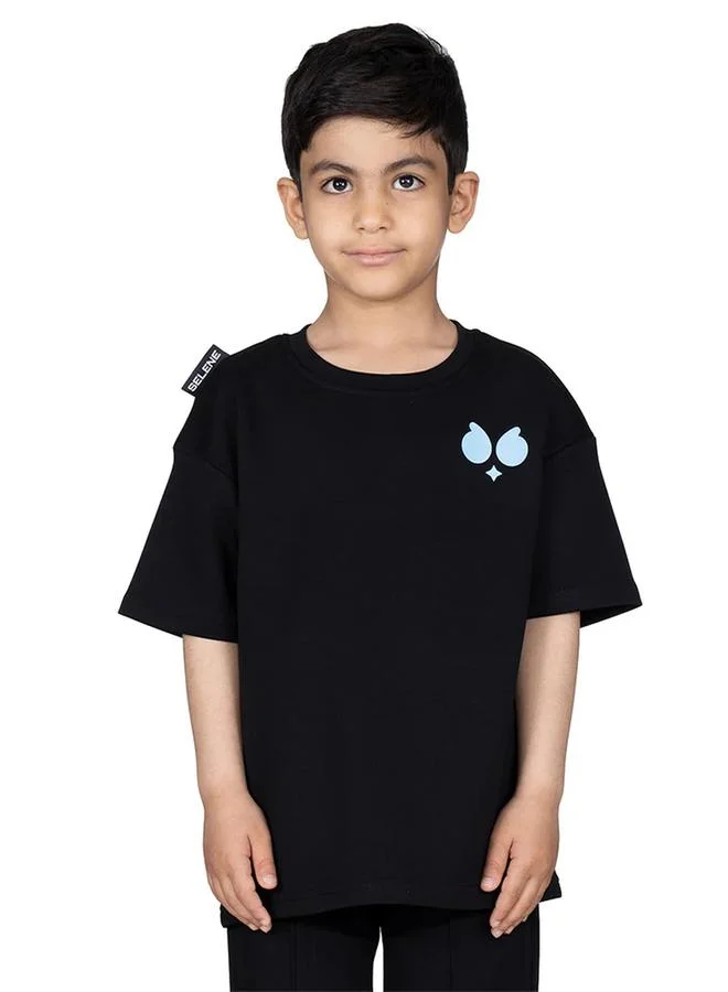 Selene Boys Logo Print Oversized T-Shirt