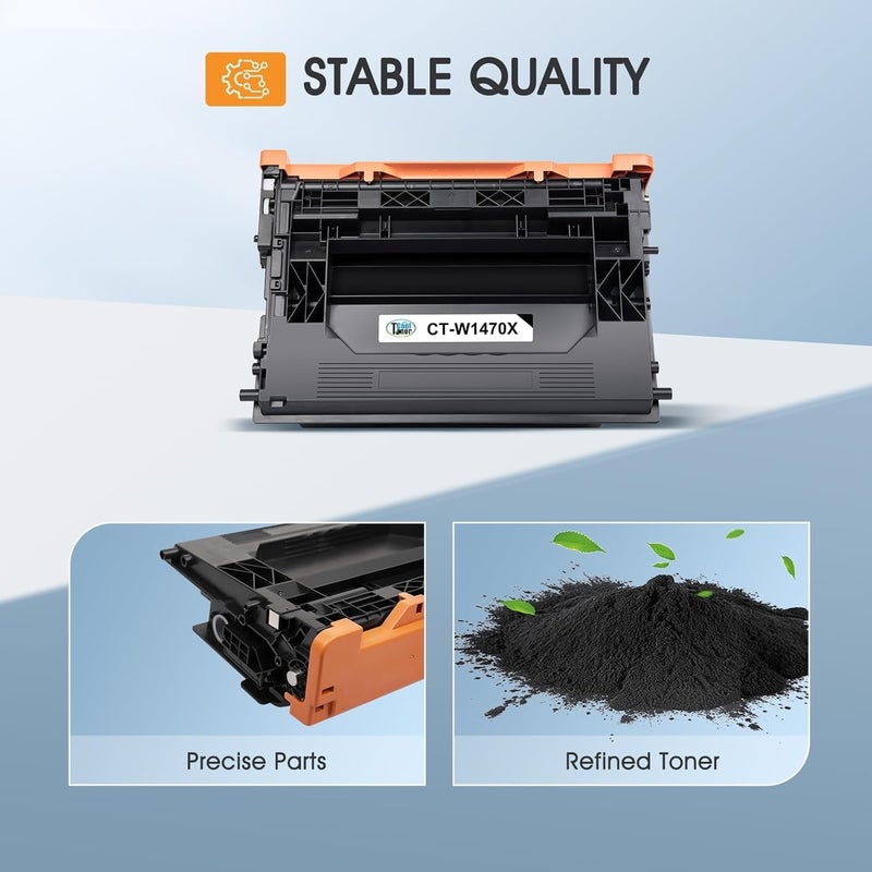 Cool Toner 147X 147A Black Toner Cartridge M612 M611 Compatible Replacement for HP 147X W1470X for HP LaserJet Enterprise M611dn M611x M612dn M612x MFP M634h M635fht M635h M636fh Printer High Yield Ink 1 Pack - Image 4