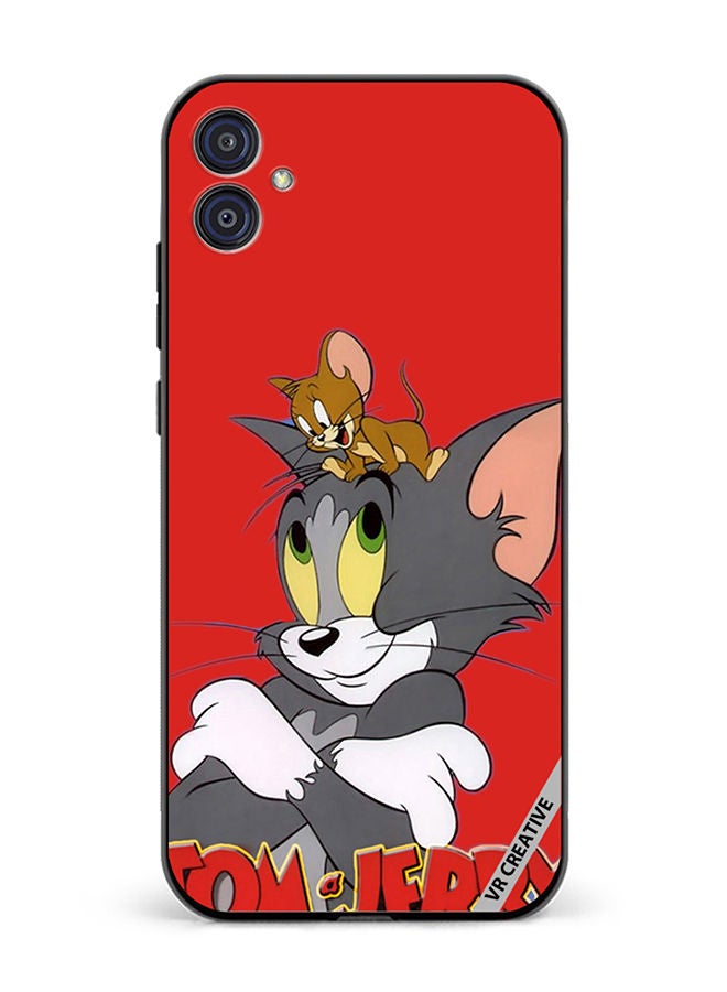 VR CREATIVE Protective Case Cover For Samsung Galaxy M04/F04 Tom And Jerry Design Multicolour - Image 1