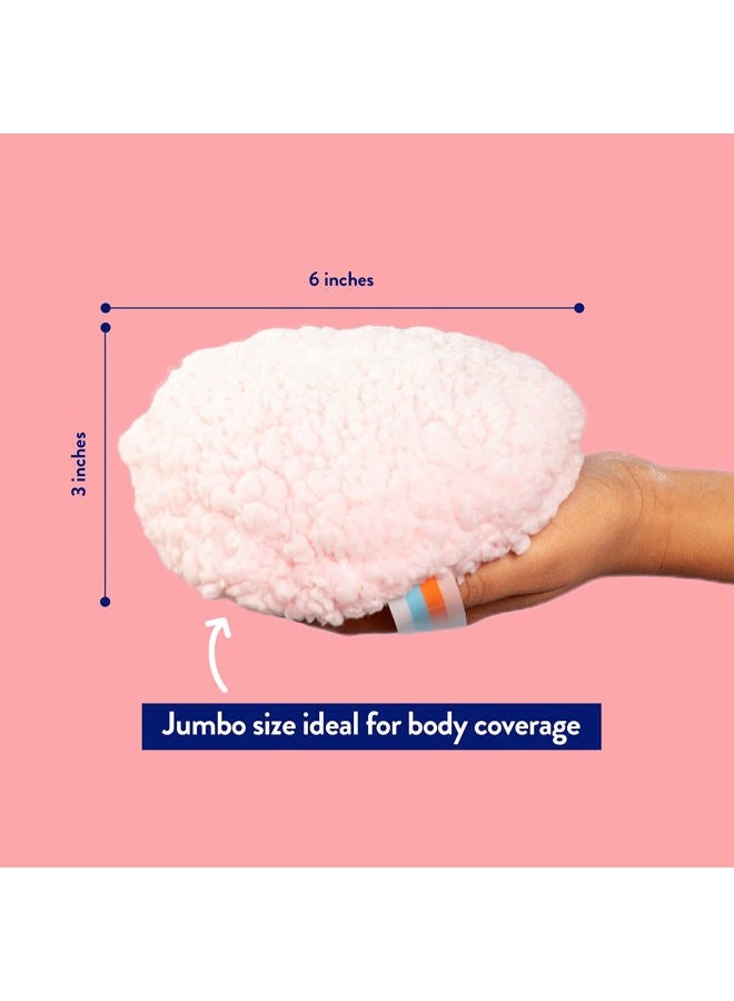 Megababe موزع بودرة الجسم - وسادة غبار | حجم كبير (6” × 3”) وسادة بودرة | البودرة تباع بشكل منفصل - Image 3