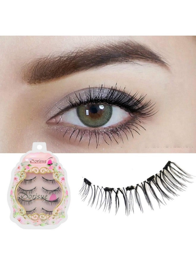 Dorisue Magnetic Eyelashes Magic False Eyelashes With Reusable Lashes Each For 40 Use [4 Pairs Set] E2 Magnetic Lashes - Image 1