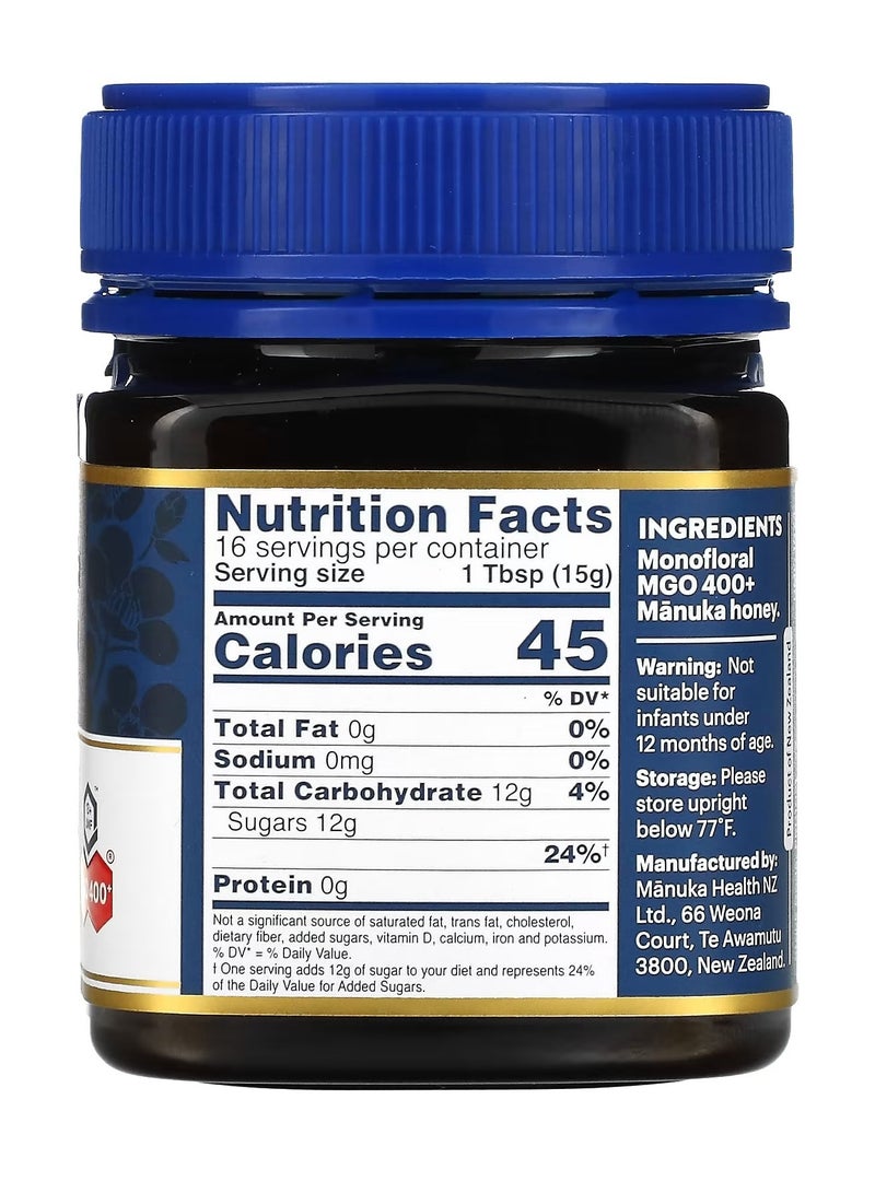 Manuka health Raw Umf 13+ Mgo 400+ 8.8 Oz 250 G - Image 2