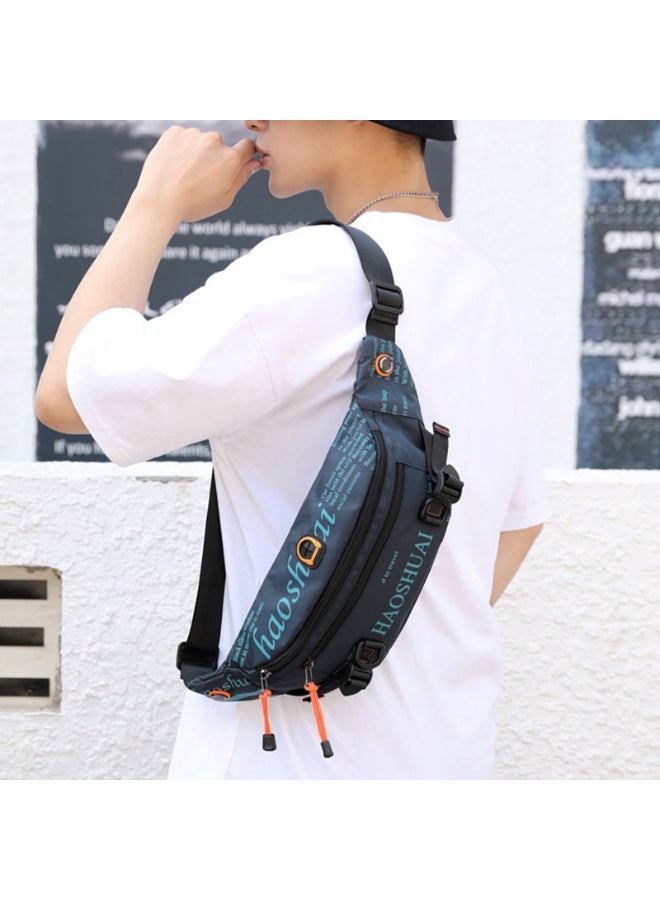 Crossbody Bag,Fanny Pack Belt Waist Bag For Men Women,Unisex Waterproof Pack With Adjustable Strap,Running Pack,Travel Bag,Chest Sling Shoulder Bag For Hiking Cycling Running Outdoor-blue - Image 5