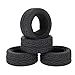 LAFEINA 110 RC OnRoad Car Tyres 65mm Rubber RC Tire for 110 HSP Tamiya HPI Kyosho RC On Road Runflating Car Black - Image 3