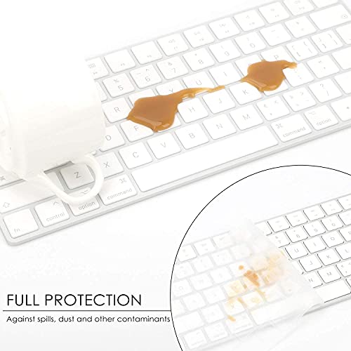 Oaky Premium Keyboard Cover Skin for iMac Tablet, Laptop, Magic Keyboard MLA22LL/A A1644 TPU Keyboard Skin Protector US Layout , 4.72 x 12.59 x 0.78 inches - Image 3
