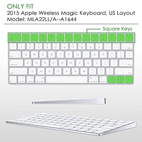 Oaky Premium Keyboard Cover Skin for iMac Tablet, Laptop, Magic Keyboard MLA22LL/A A1644 TPU Keyboard Skin Protector US Layout , 4.72 x 12.59 x 0.78 inches - Image 2