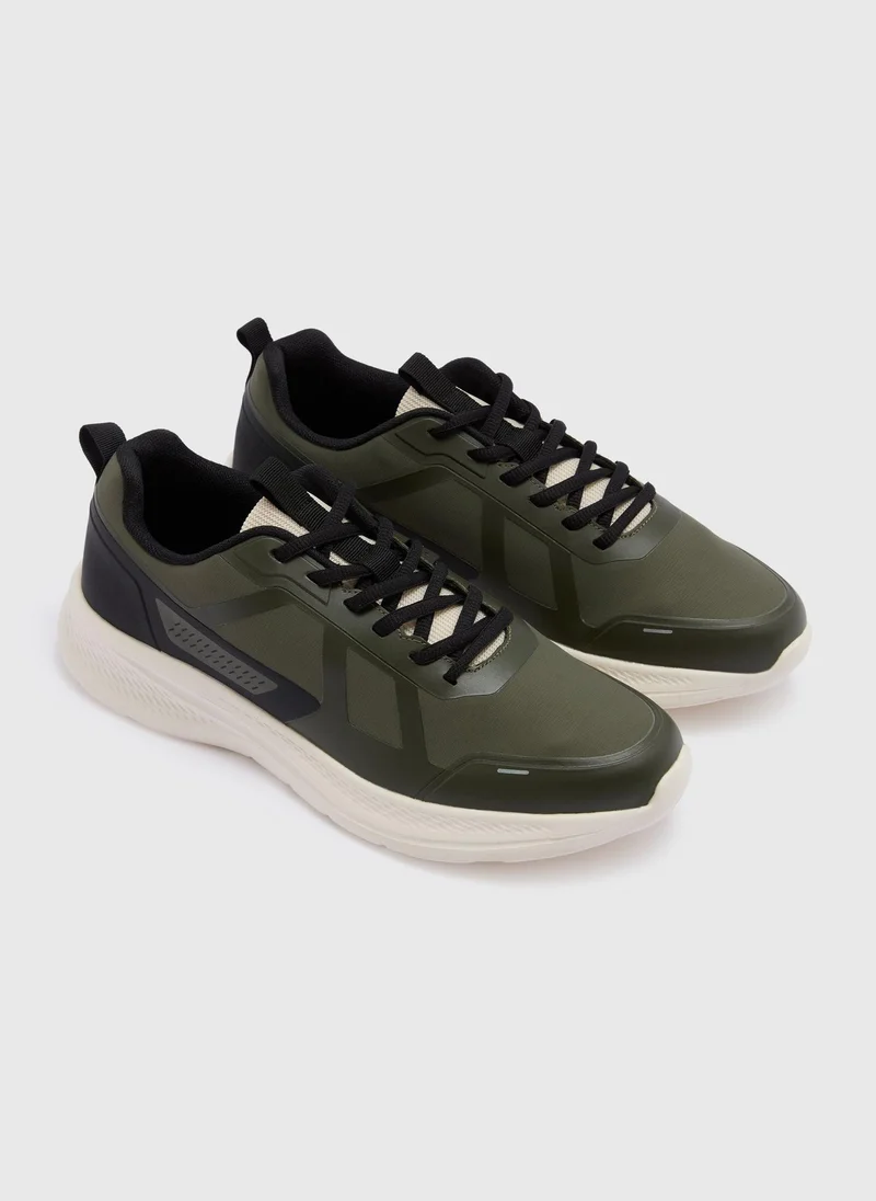 ماتلان Khaki Bounce Sole Runner Trainers