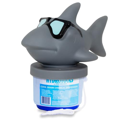 SWIMLINE HYDROTOOLS 87271 Shark Large Capacity Pool & Spa Chemical Dispenser | Compatible With Bromine & Chlorine Supports 1-3’’ Tablets | Adjustable For Customizable Flow Rate | Cost Effective - Image 1