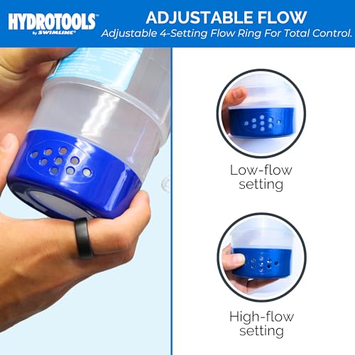 SWIMLINE HYDROTOOLS 87271 Shark Large Capacity Pool & Spa Chemical Dispenser | Compatible With Bromine & Chlorine Supports 1-3’’ Tablets | Adjustable For Customizable Flow Rate | Cost Effective - Image 5